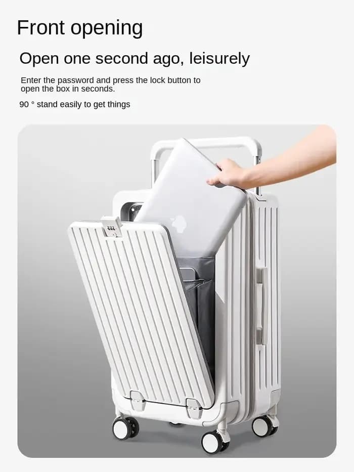 Valise de voyage multifonctionnelle avec porte-gobelet