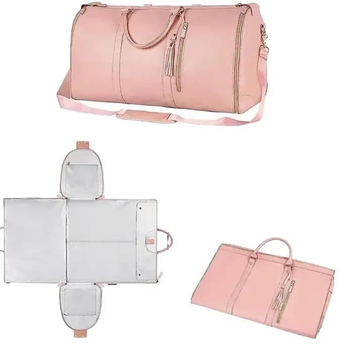 Valise de grande capacité de couleur unie