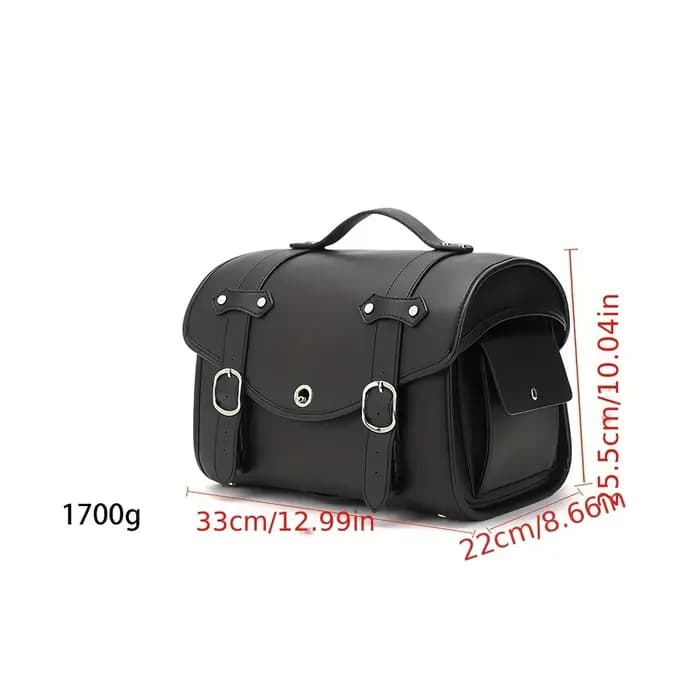 Sac de siège arrière noir universel pour moto
