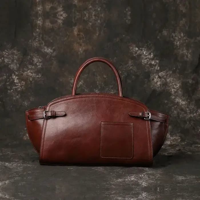 Sac de bowling Boston en cuir haut de gamme