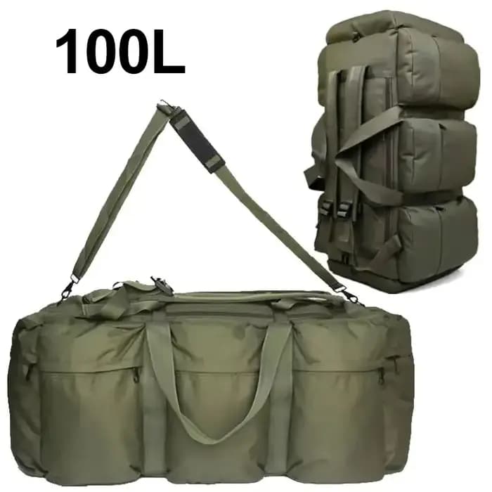 100L bagages tactiques polochon Camping sac voyage sac à dos pour hommes en plein air épaule grand randonnée touristique stockage sac à dos
