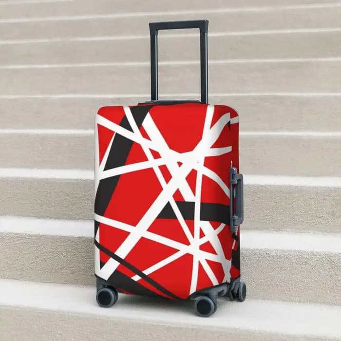 Van Halen housse de valise EVH 5150 rayures Protection de voyage de croisière fournitures de bagages extensibles de vacances