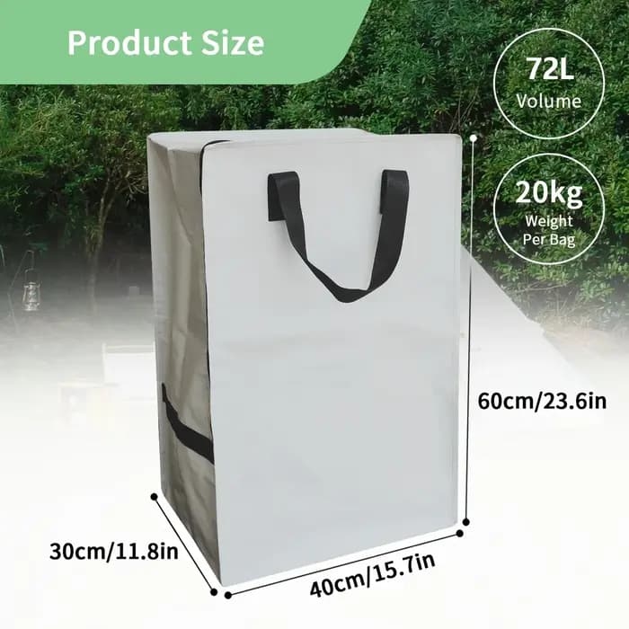 Sac à dos pliable robuste grande capacité à double bandoulière pour déménagement