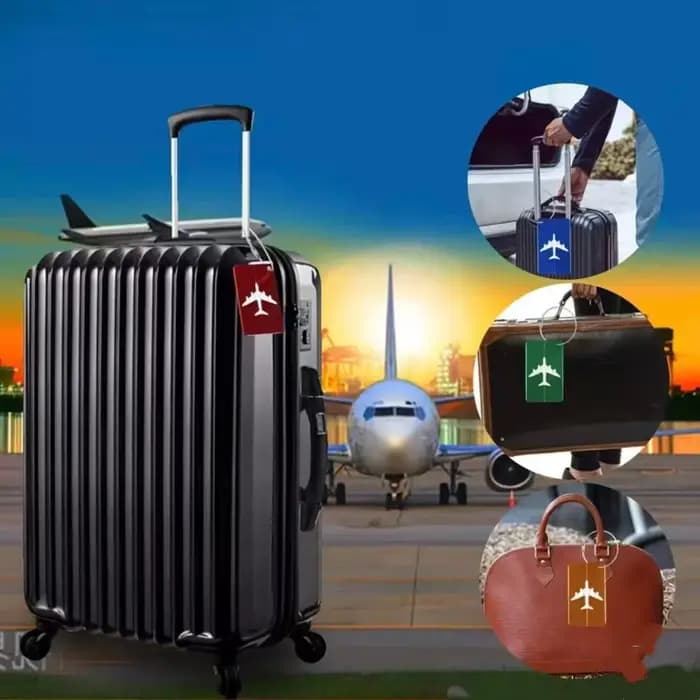 5 étiquettes de bagages en alliage d'aluminium pour voyage