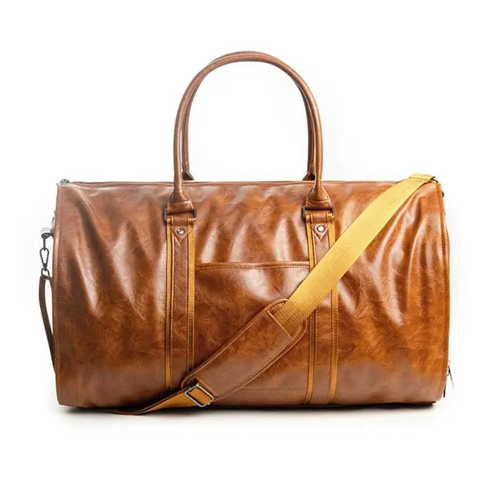Sac de voyage en cuir pliable
