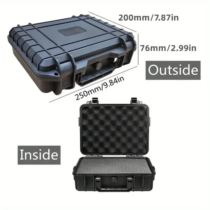 Étui de transport rigide étanche, boîte à outils avec boîte de rangement d'éponge prédécoupée, prote