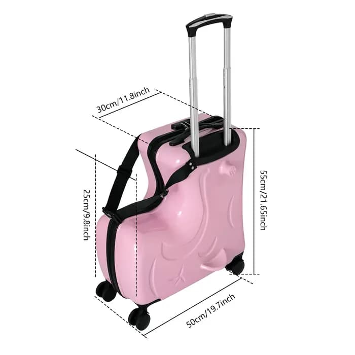 NOUVELLE Valise à roulettes 20 pouces pour enfants avec double roue pivotante