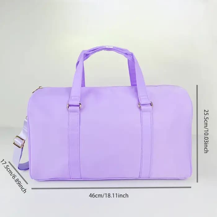 Trousse de maquillage imperméable en nylon série Purple