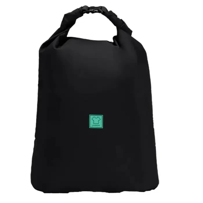 Korin Designs Sac à linge 2.4 LOriginal Noir Sac de rangement de voyage pliable et étanche