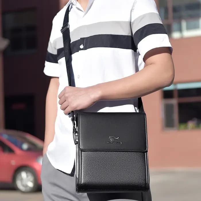 Marque de luxe sac de messager hommes en cuir côté sac à bandoulière