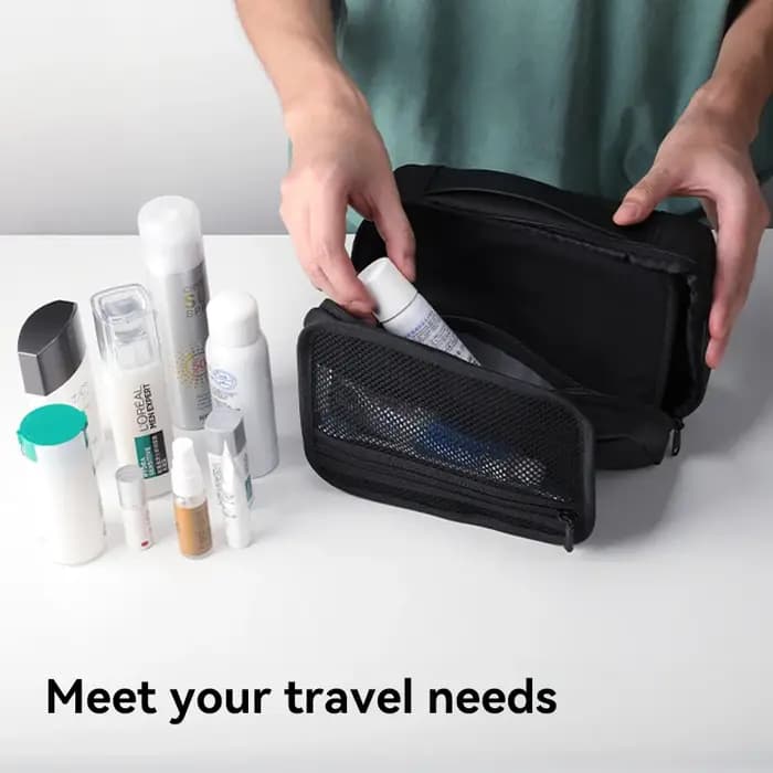 Trousse de toilette de voyage pour hommes, sac de bain de Fitness, séparation sèche et humide, sac de rangement de maquillage étanche, sac de lavage L_MR86