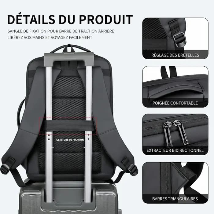 Sac à dos pour homme pour les déplacements professionnels