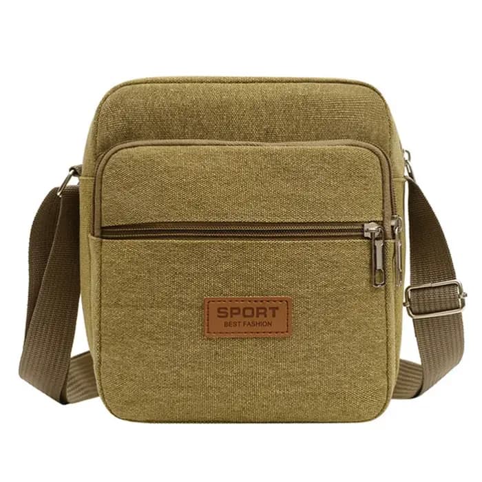 Sac à bandoulière pour hommes affaires loisirs grande capacité sac à main Portable fermeture éclair multicouche étanche
