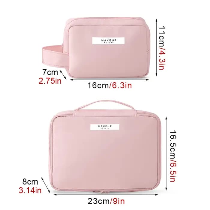 Sac à cosmétiques pochette de voyage pour femmes articles de toilette imperméables organisateur de beauté sac