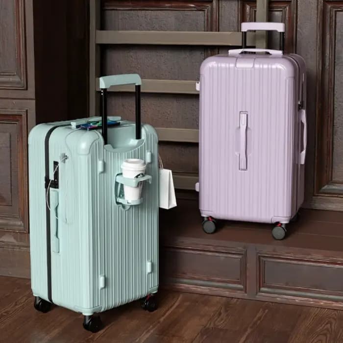 Valise de voyage de grande capacité, 20/22/24/26/28/30 pouces, matériau PC de haute qualité avec ser