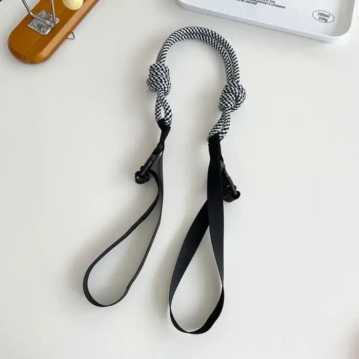 Petit sac tricoté pour femmes, ceinture d'extension, sangle en Nylon, sac de poignet, étui à boutons