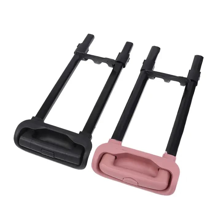 Poignée télescopique pour bagages en métal robuste et élégante avec mécanisme rétractable pour valises rigides et étuis de voyage de luxe
