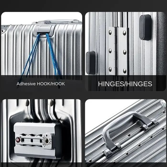 100% valise en aluminium bagage en métal 20 "22" 28 "30 pouces