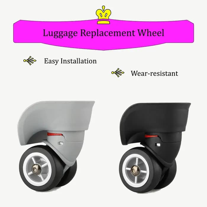 W029 valise réparation roues bagages mot de passe boîte boîtier de chariot remplacement détachable roue universelle