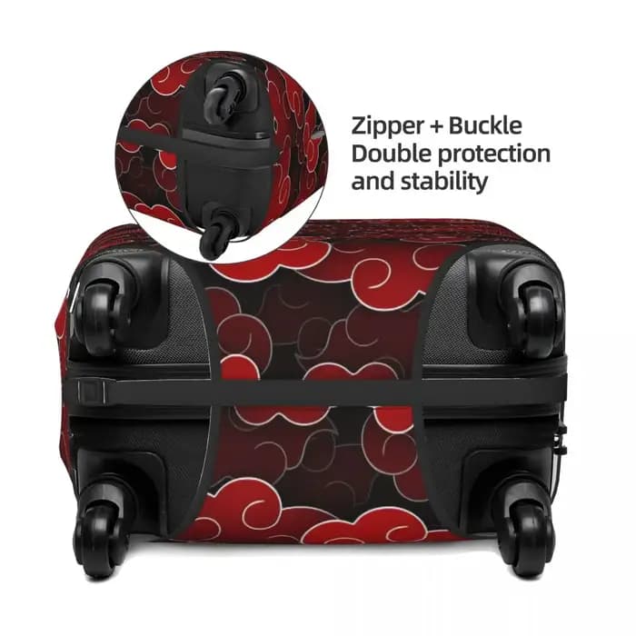 Housse de valise personnalisée Narutos Sasuke Uchiha Itachi, housses élastiques pour bagages de voyage Akatsuki pour 18 à 32 pouces