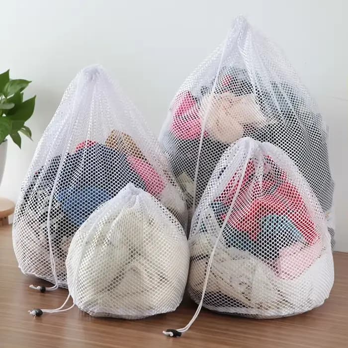 Grand sac de lavage en filet pour linge sale
