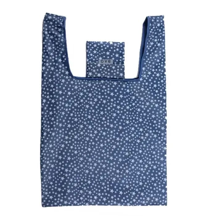 Sac de shopping vert pliable imprimé à la mode