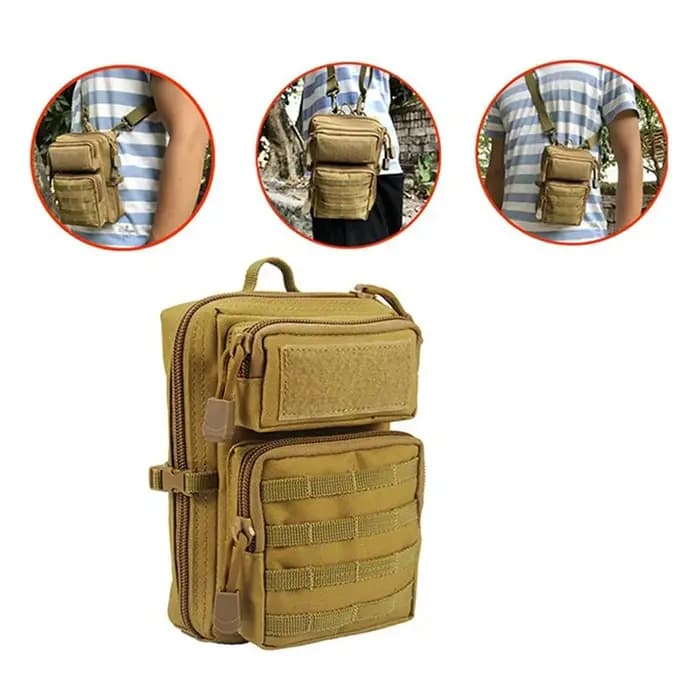 Sac tactique multifonction pochette de voyage Molle hanche taille EDC sac portefeuille sac à main support pour téléphone sacs Camping randonnée chasse Fanny sac