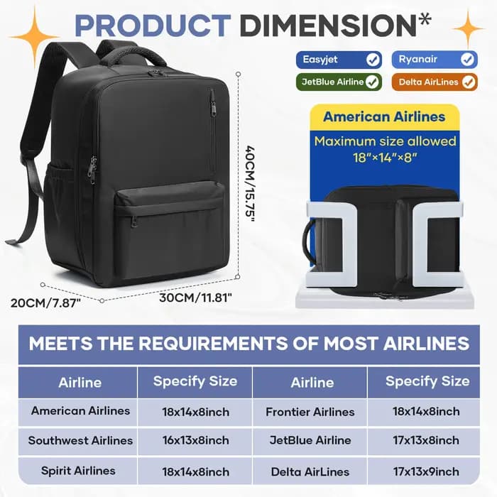 Bagage à main Ryanair 40x30x20