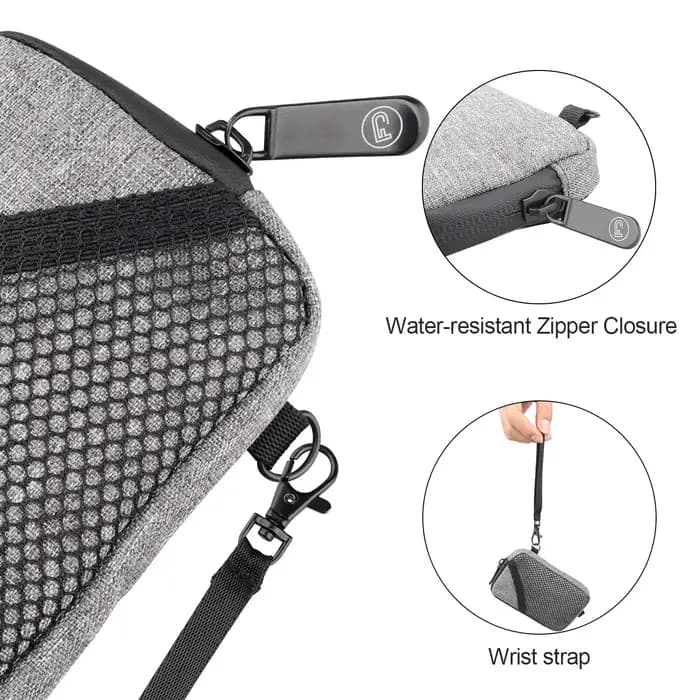 Mini sac anti-odeur, pochette de rangement doublée de charbon actif pour voyage 5 "x 3"