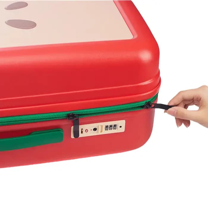 Valise design pomme verte et pomme rouge 20 pouces 24 pouces