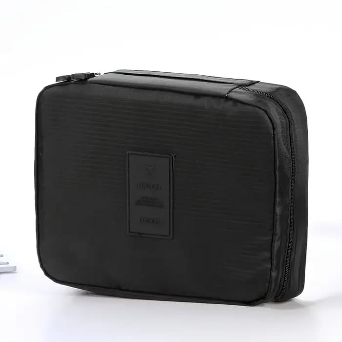 Trousse à cosmétiques de voyage avec plusieurs compartiments, pochette de rangement de maquillage, t