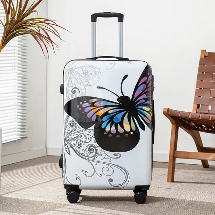 Valise de voyage à roulettes de grande capacité de 20 pouces avec verrouillage par mot de passe pour les vacances et les voyages d'affaires