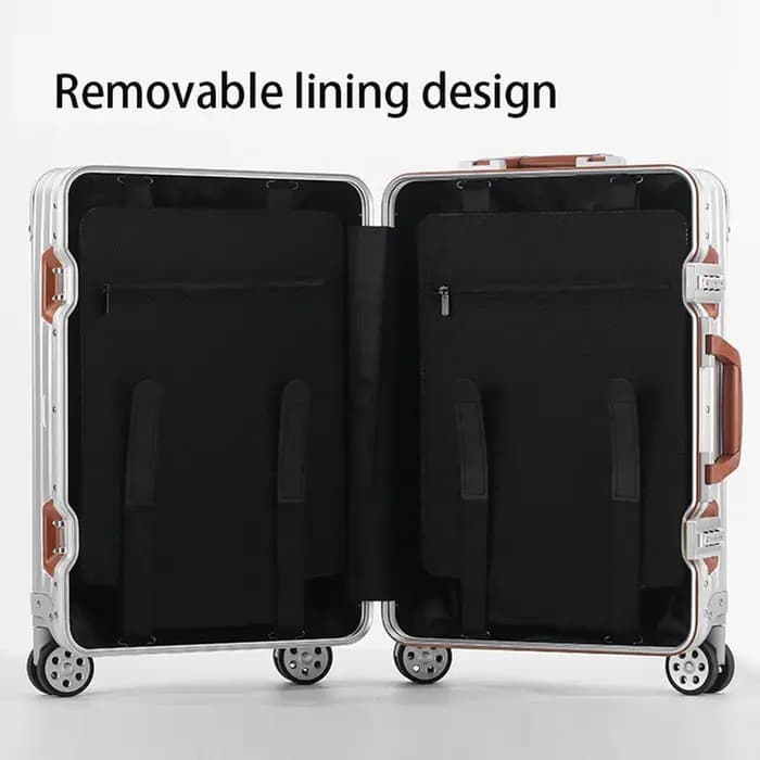 Valise en alliage d'aluminium et de magnésium avec serrure douanière