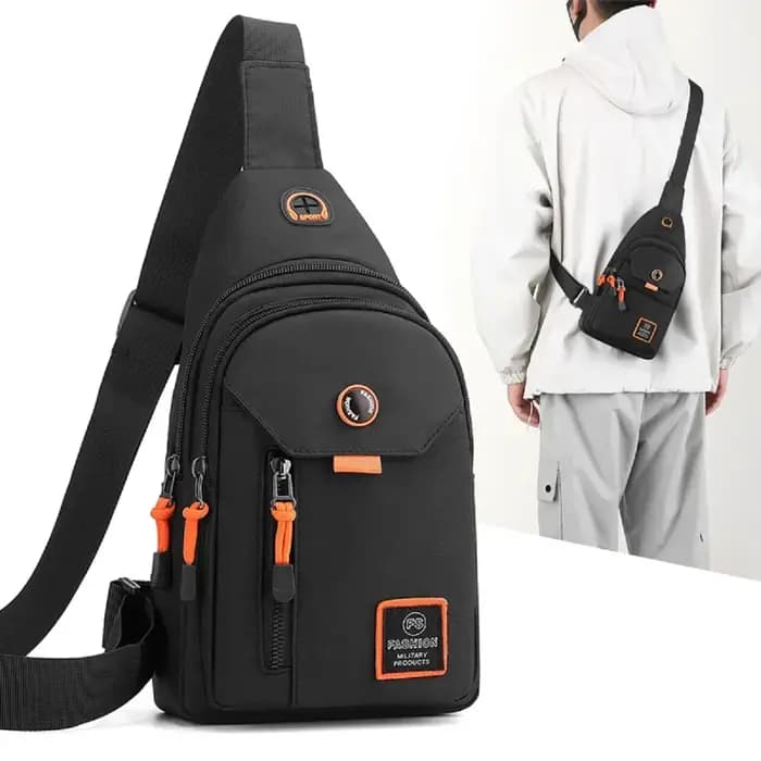 Sac à dos à bandoulière Adventure pour hommes – Spacieux et robuste pour les sports de plein air, la