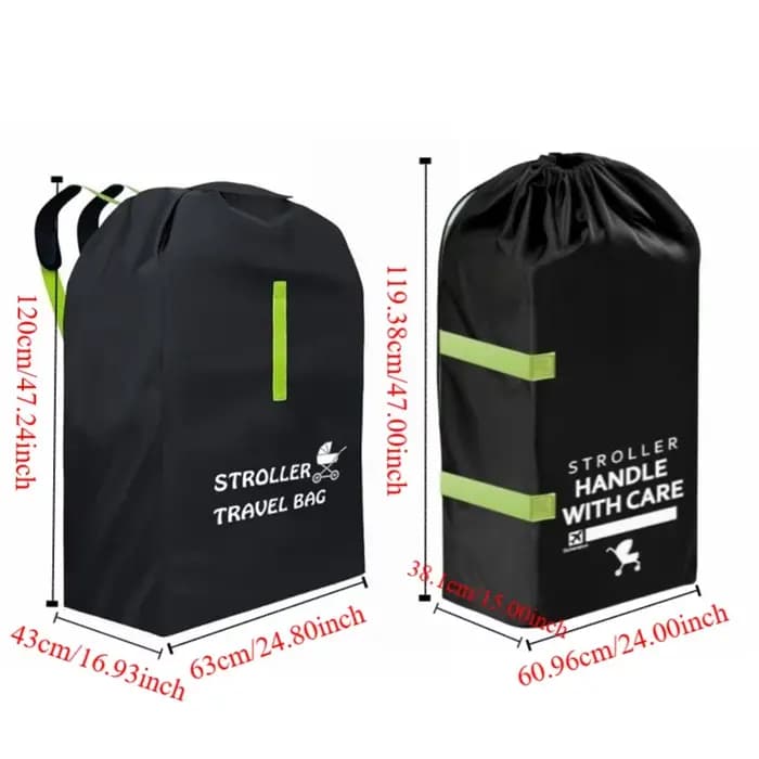 Perfekter reisebegleiter sac de voyage pour poussette de bébé Design léger avec poignée de ceinture d'épaule landau sac à poussière universel