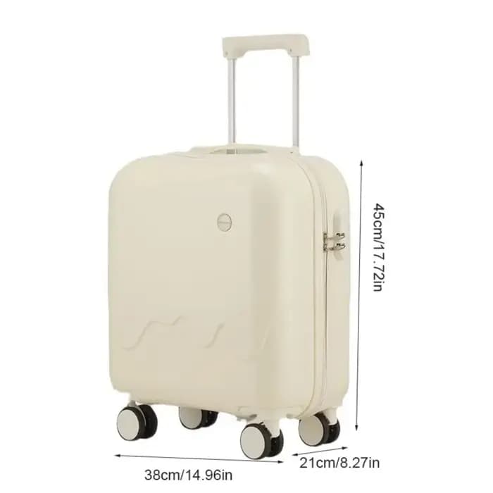 Valise de voyage carrée 18 pouces avec porte-gobelet