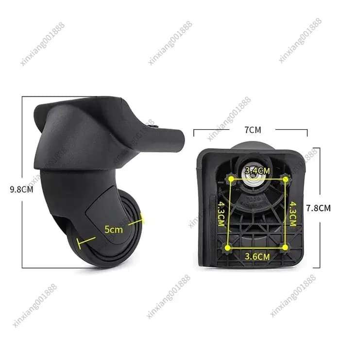 Roulettes pivotantes pour valise HLK049 HPW28300