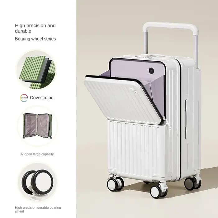 Valise de voyage à tige de traction large, cinq roues, porte-bagages de 28 pouces, grande capacité,