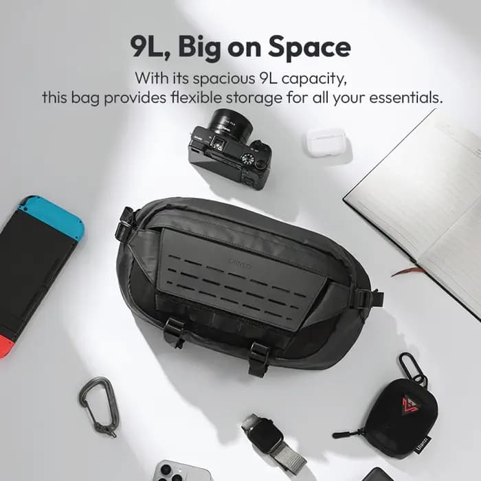 Ulanzi AB02 TAI sac à bandoulière extérieur 9L voyage photographie de rue sac de trajet quotidien bricolage personnaliser grande capacité appareil photo sac décontracté