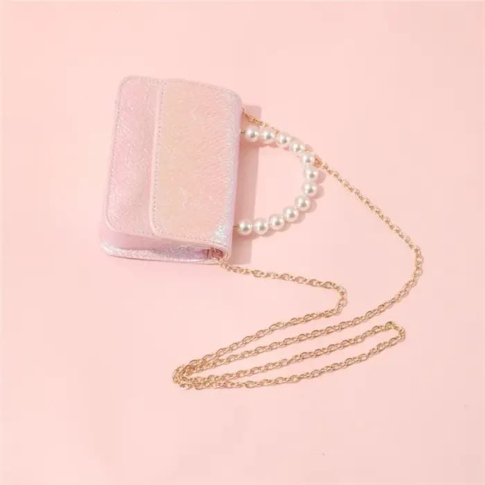 Sac à main avec chaîne de perles pour femmes