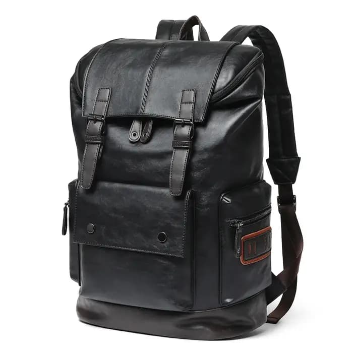 Grand sac à dos de voyage antivol en cuir pour hommes sacs pour ordinateur portable