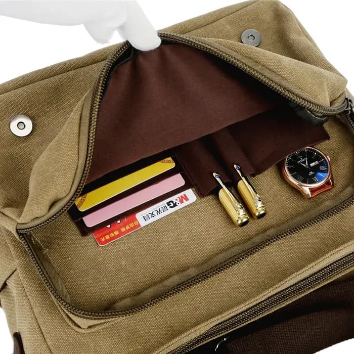 2025 nouvelle tendance toile sac de messager grande capacité hommes sac à bandoulière unique étudiant ordinateur sacs