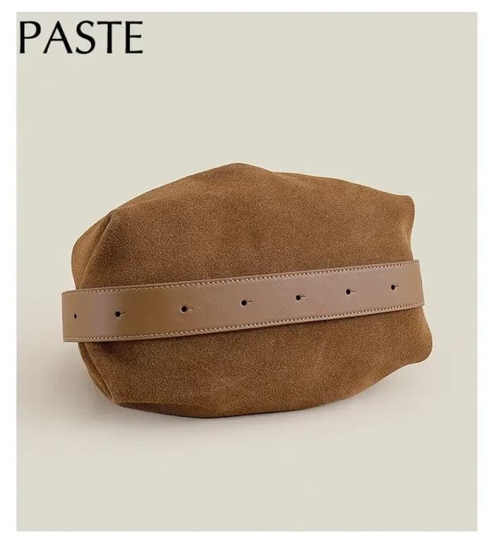 Sac à main en cuir de daim souple au toucher pour femme