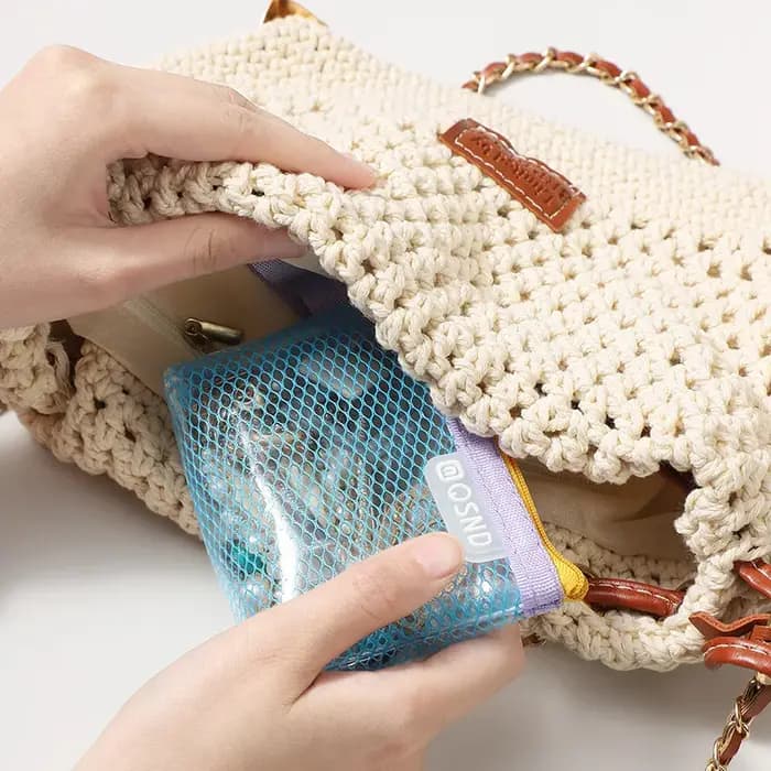 Nouvelles trousses de maquillage de voyage en maille
