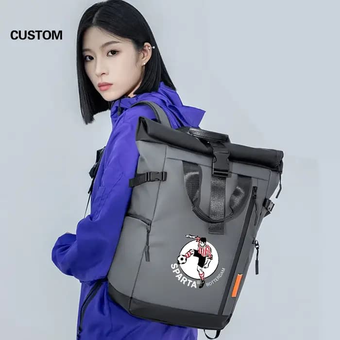 Sac à dos d'ordinateur étanche avec logo personnalisé
