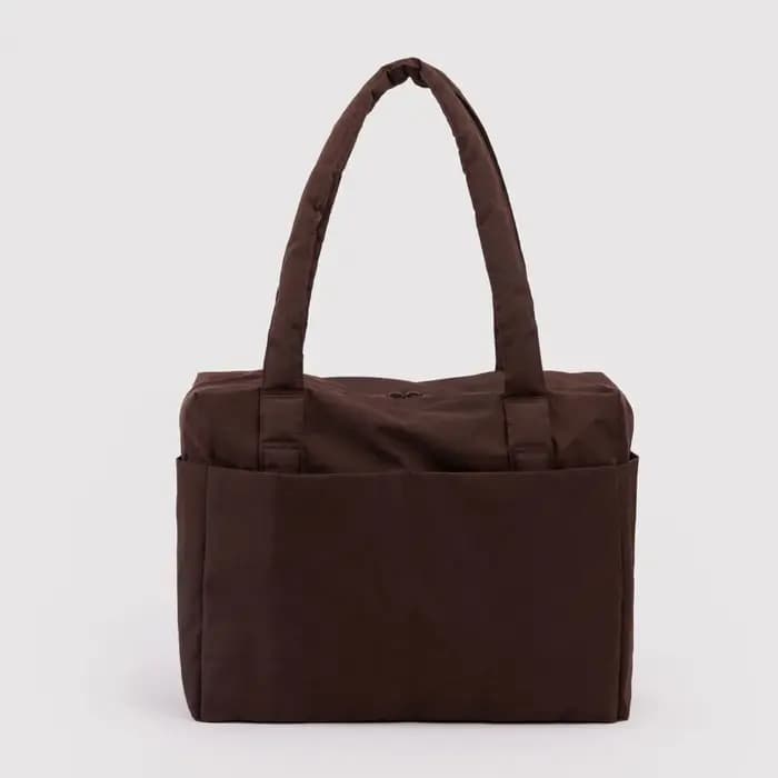 Baggu Small Cloud Carry-On Sac de voyage de grande capacité en polyester, style décontracté, sac à bagages de forme carrée verticale, ouverture à fermeture éclair
