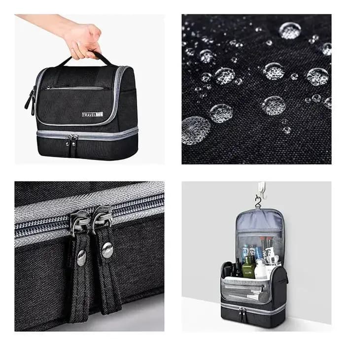 Sac de maquillage suspendu pour hommes, organisateur de voyage Oxford, sacs à cosmétiques pour femmes, trousse de maquillage nécessaire, trousse de toilette de lavage