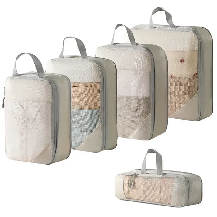 Cubes d'emballage à Compression pour valises, accessoires de voyage, organisateurs d'emballage exten