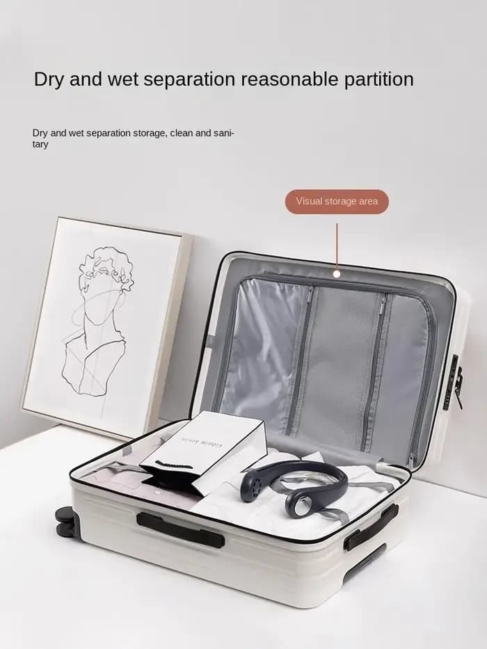 Valise de cabine à roulettes muette légère