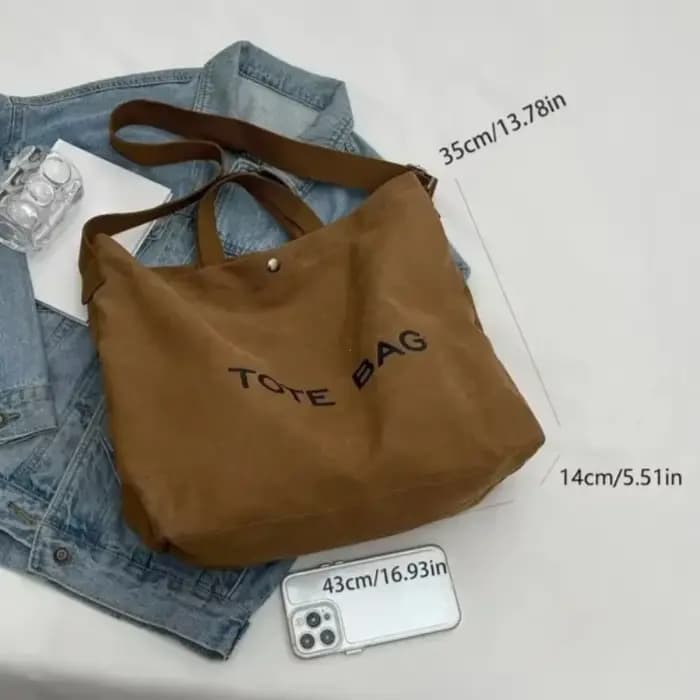 Sac fourre-tout rétro en toile épaisse